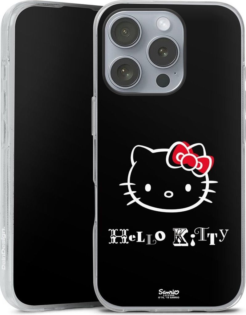 DeinDesign Handyhülle für Apple iPhone 16 Pro Silikon Hülle Case Smartphone Schutzhülle Fanartikel Hello Kitty Kawaii