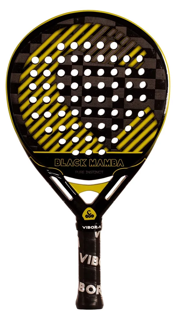 Raquette de padel polyvalente Black Mamba Vibor-a Evo Pro carbone