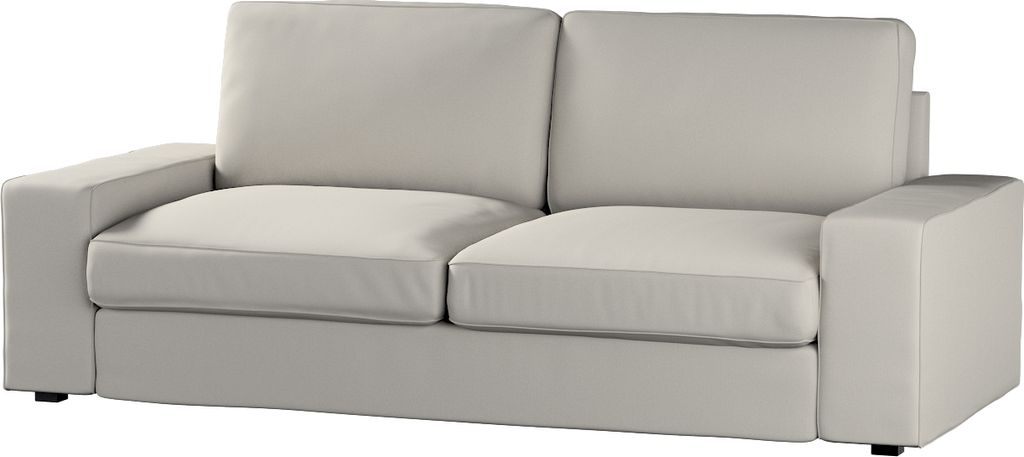 Dekoria Bezug für Kivik 3-er Bettsofa, grau, Kivik 3-er Bettsofabezug
