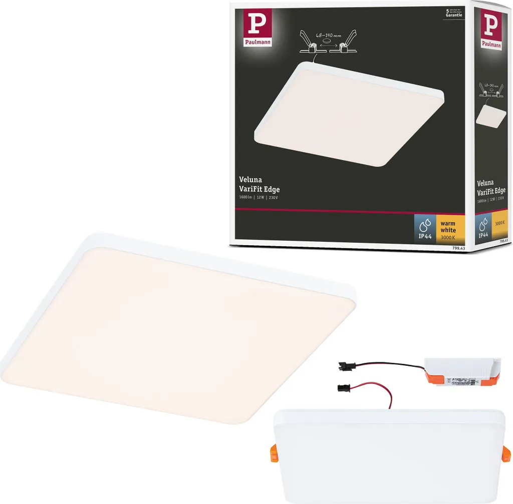 Paulmann VariFit LED pannello da incasso Veluna Edge