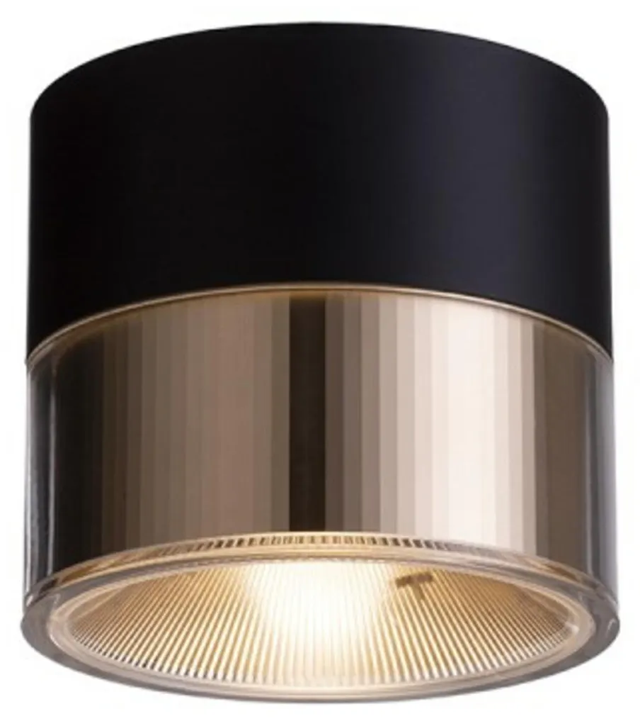 Plafonnier LED Ambiance Chaleureuse 3000K Noir et Or pour Chambre