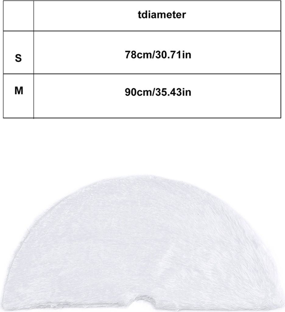 Deggodech 122cm Weihnachtsbaum Röcke Weißer Weihn Produktbild-Vorschau 9