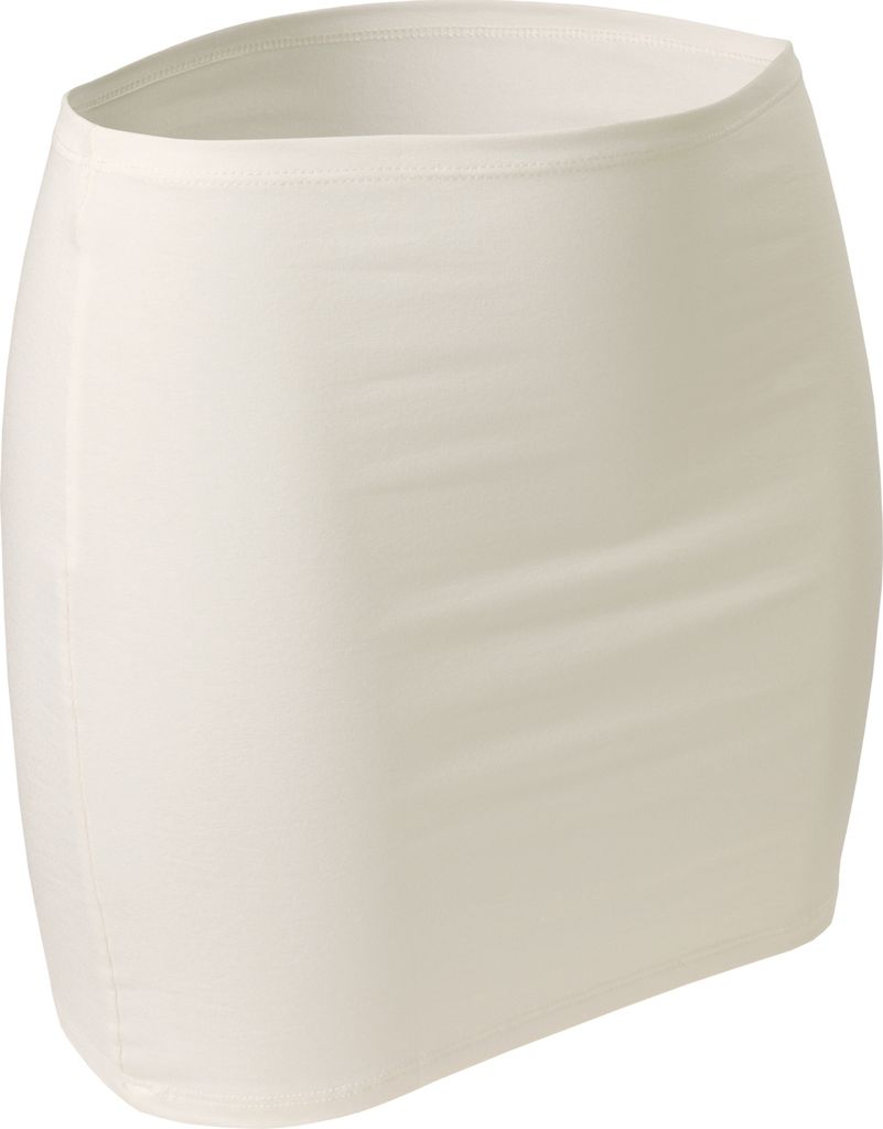 CFLEX Damen Variotube-Nierenwärmer, Shirtverlängerung, Minirock aus Baumwolle - Ivory White XS-S