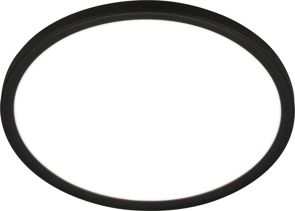 Lampada LED Briloner Pulap Nera IP44 | Design Piatto Luce Indiretta