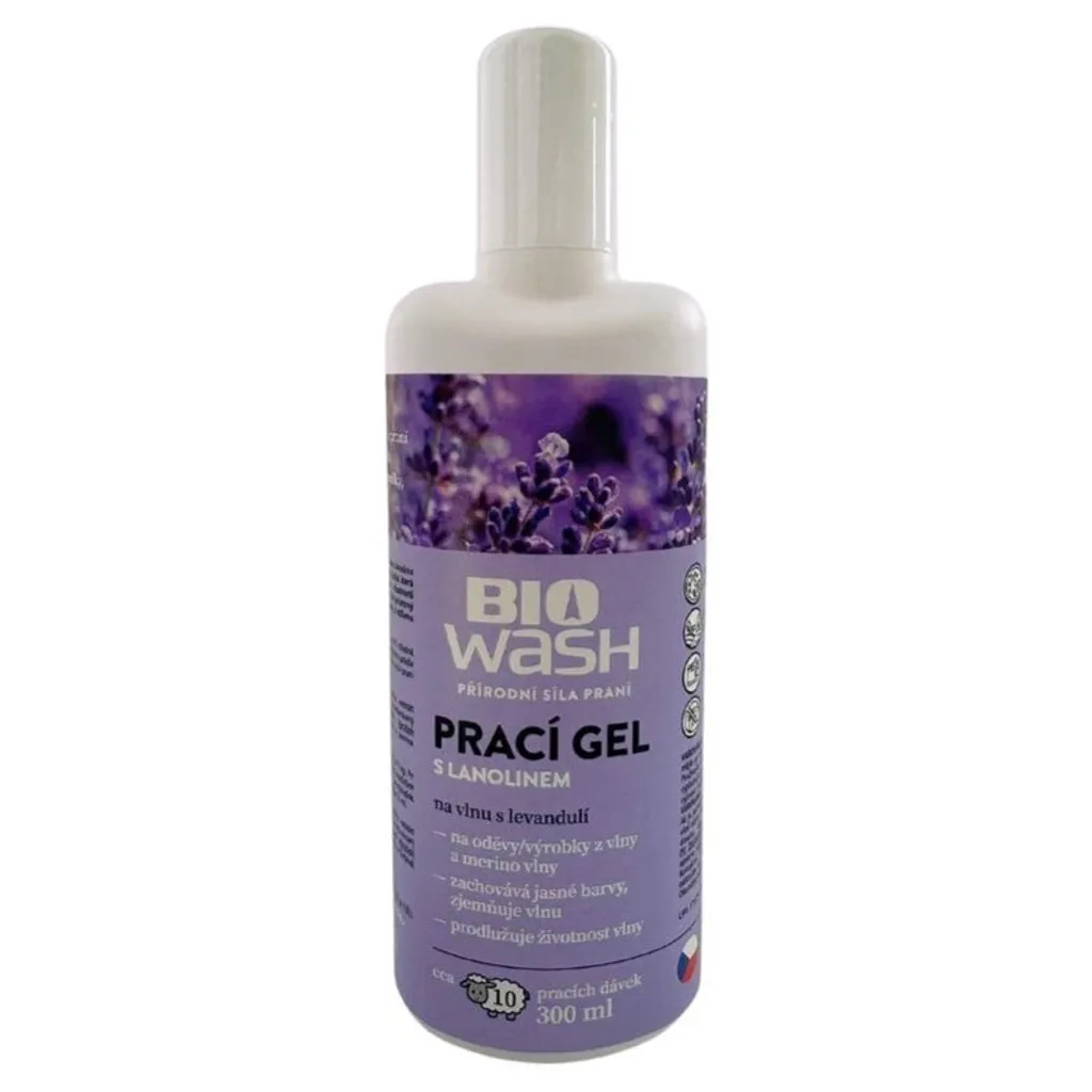 Gel bioWash 300ml Laine : Lavage Lanoline et Lavande pour Pulls