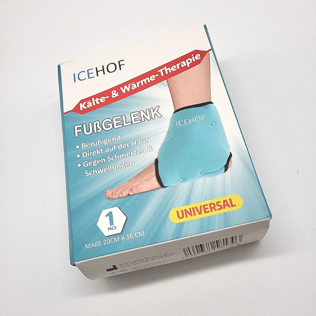 ICEHOF Kühlpads Fußen ̧gelenk Kühlbandage Knöchel Sprunggelenkbandage