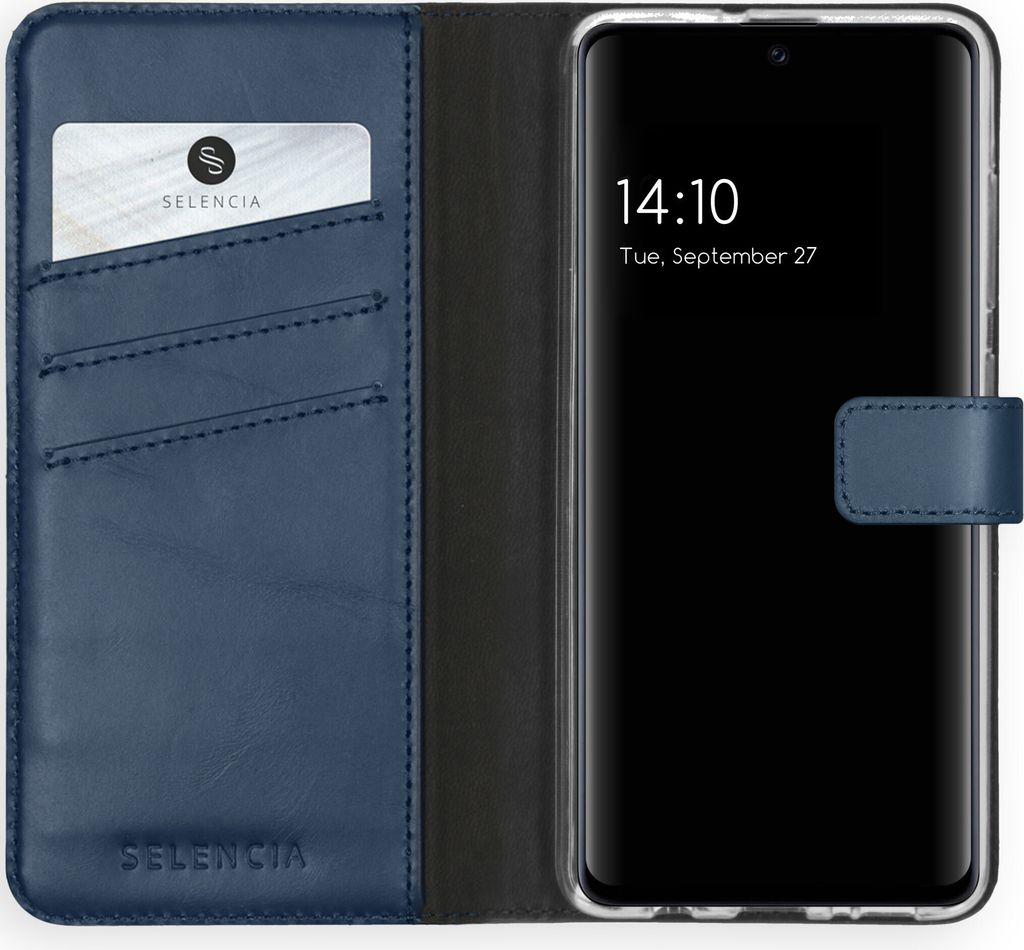 Selencia Custodia a libro in vera pelle Samsung Galaxy A51 Immagine del prodotto 