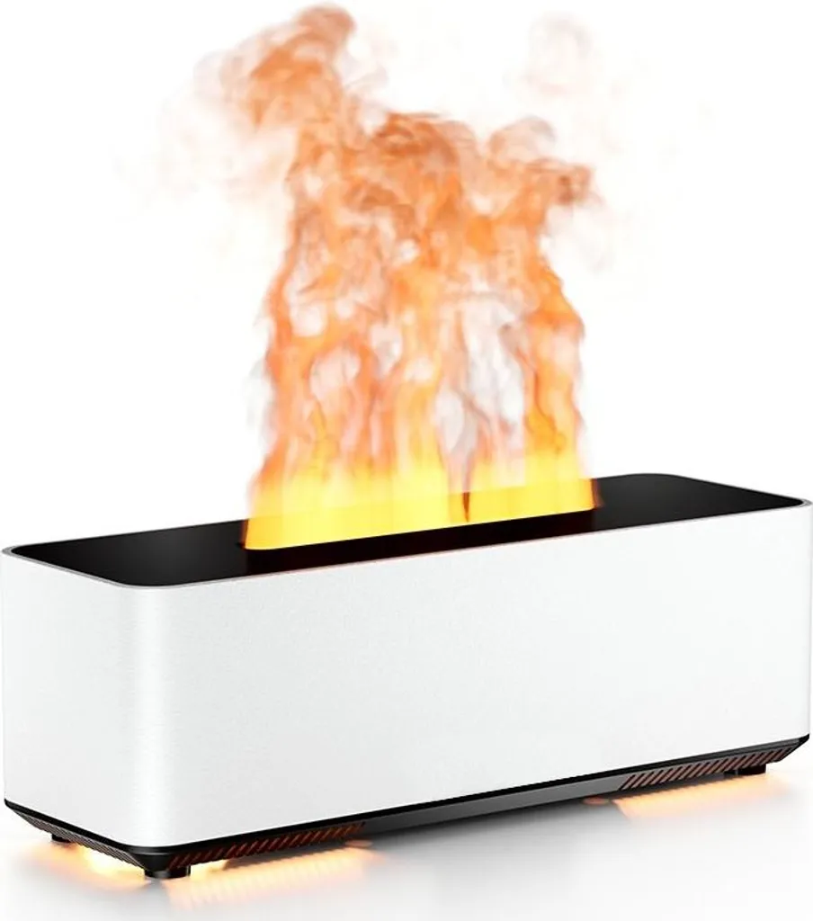 Diffuseur d'Huiles Essentielles Brume Volcanique Humidificateur Blanc