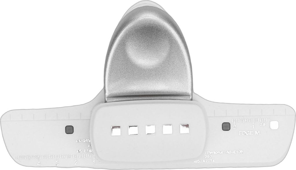 Quadratischer Locher, verstellbar, 5 Löcher, für Doppelschlaufenbindung, 4,5 mm Durchmesser, 8,5 mm Abstand