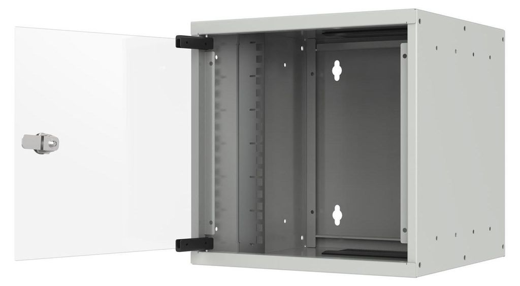 EFB 10" Wandgehäuse 6HE Tiefe 300mm 1-teilig RAL7035 Produktbild 