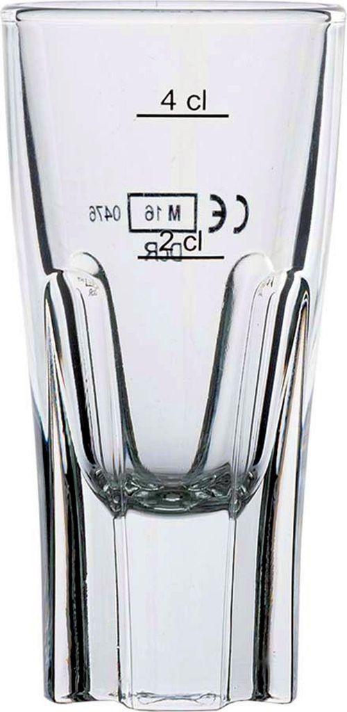 Iso 40 Shot Glass 2+4cl mit Eichmarke - 48 Stück