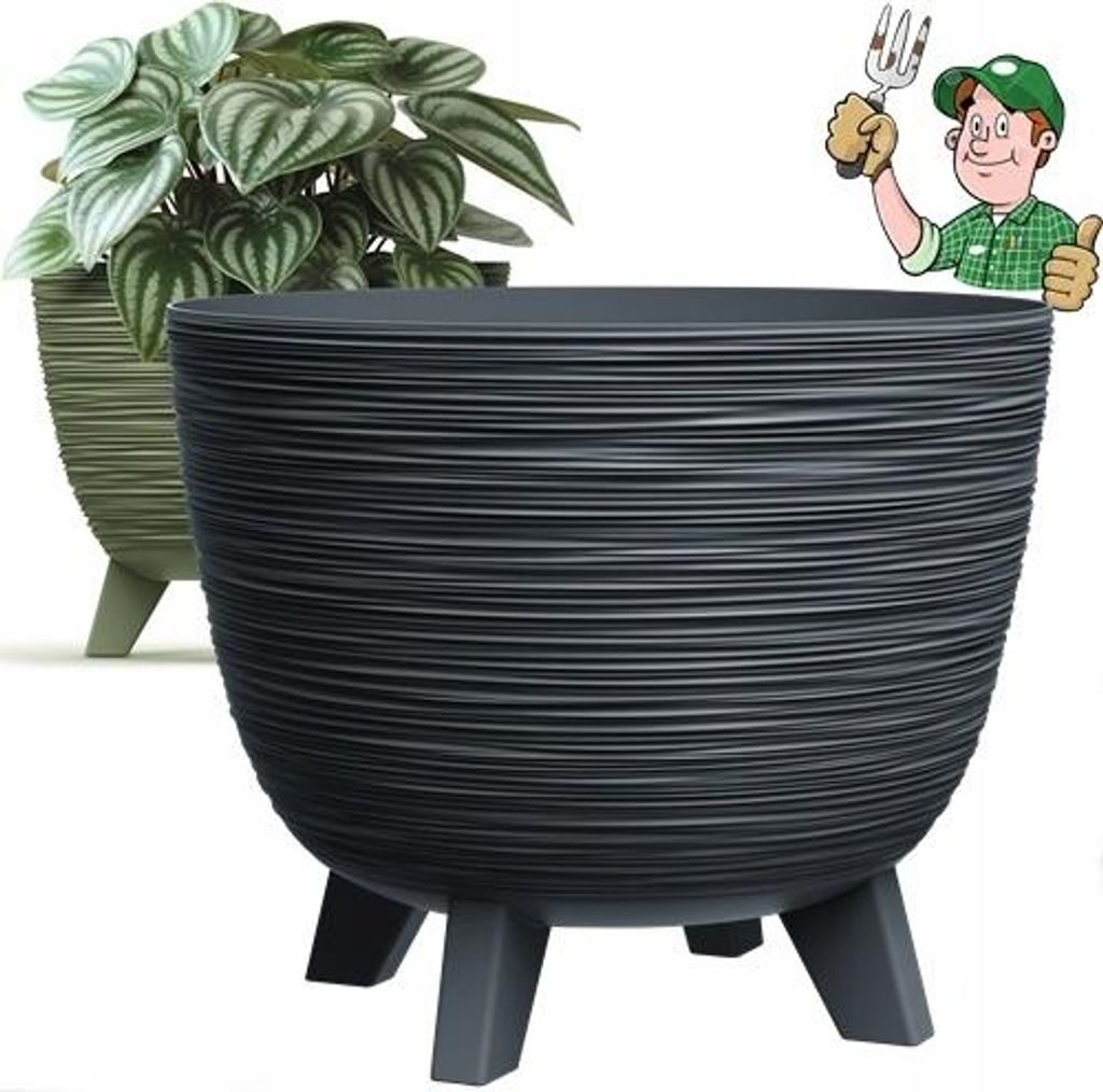 Furu DFUR240 Blumentopf anthrazit Prosperplast Produktbild 