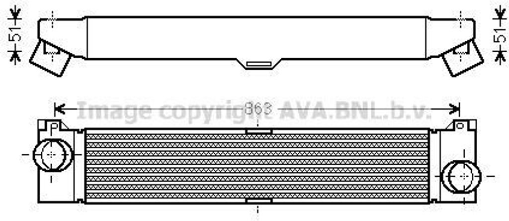 PRASCO FTA4360 Ladeluftkühler LLK für FIAT Ducato Kastenwagen (250, 290) Turbo Intercooler