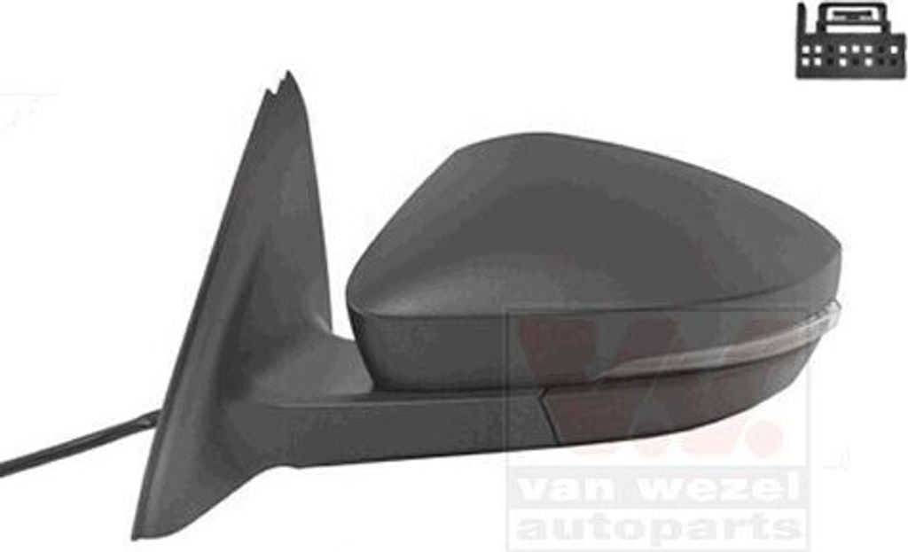 VAN WEZEL 7624805 - OE 5E1857507N Außenspiegel, links für Octavia III (5E)