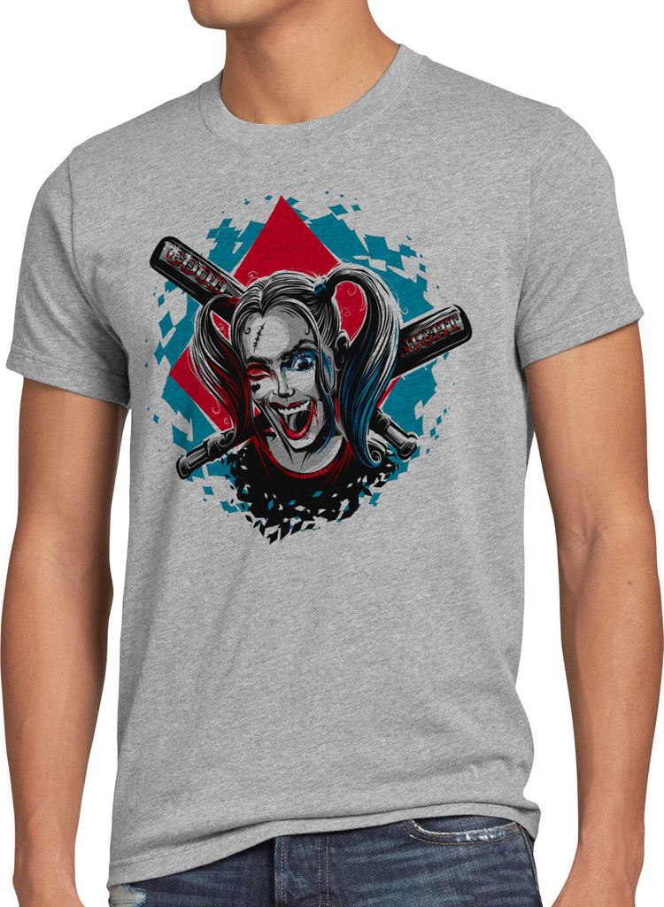 A.N.T. Harley Q Herren T-Shirt joker punk baseball
