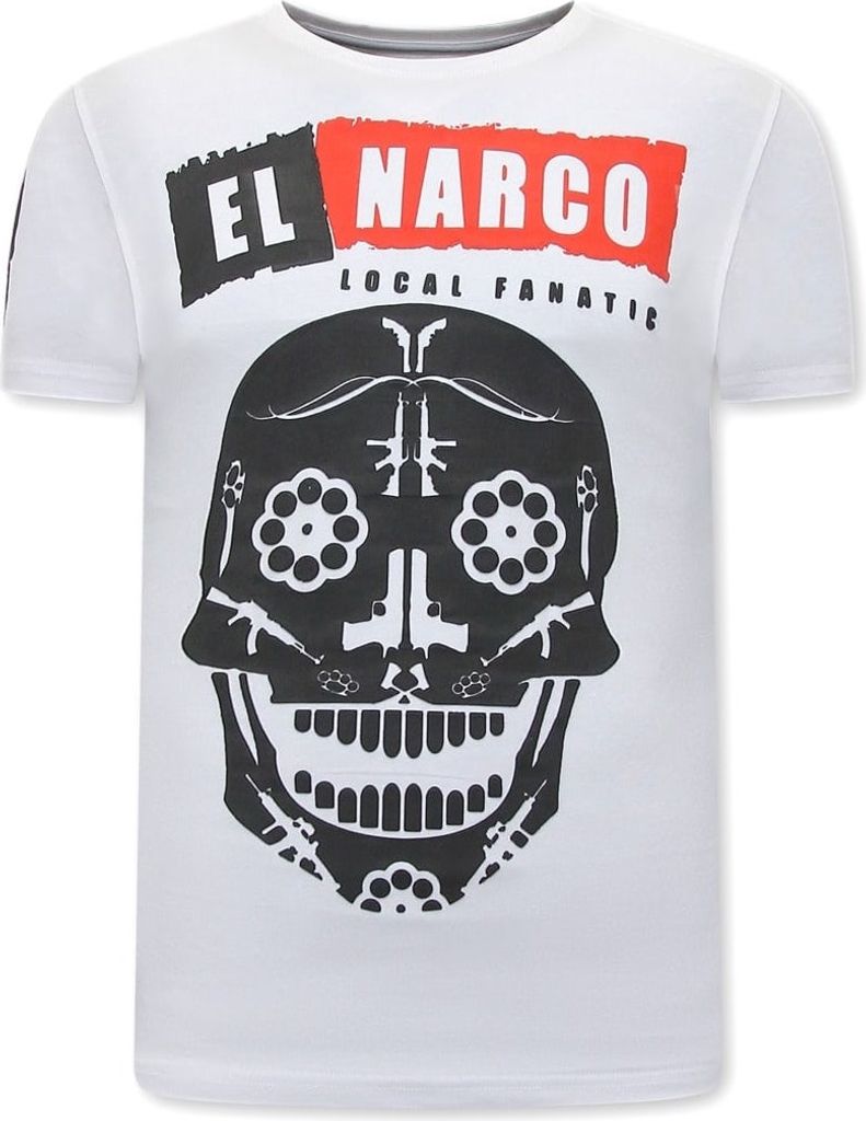 El Narco S Mit Print Weiß - M