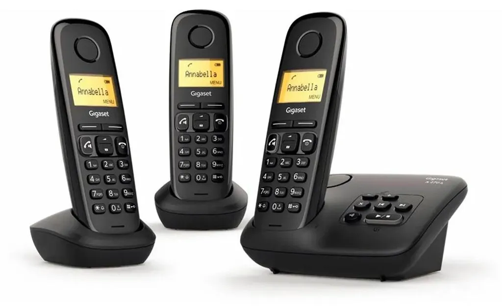 Téléphone DECT Gigaset A270A écran rétroéclairé et répertoire 80 noms
