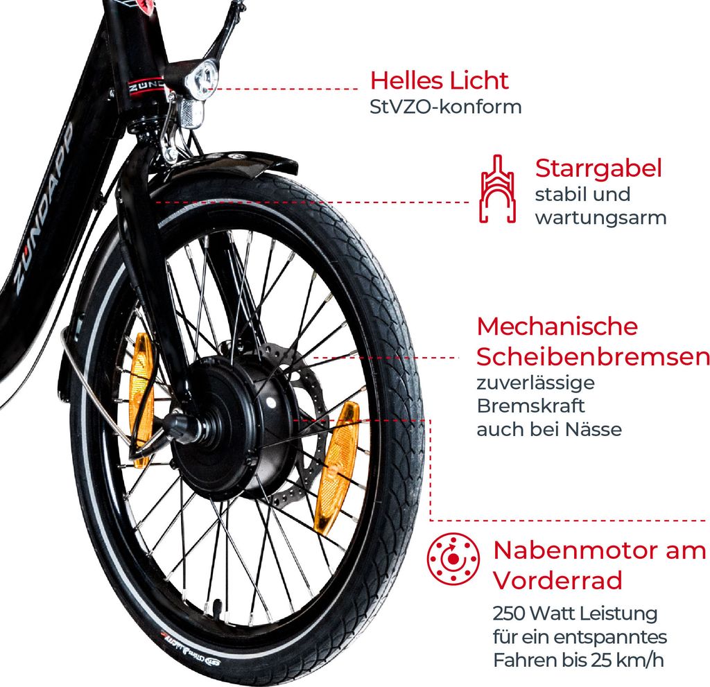 Zündapp ZXT20 E Bike 20 Zoll E Klapprad Tiefeinsteiger 3 Produktbild 3