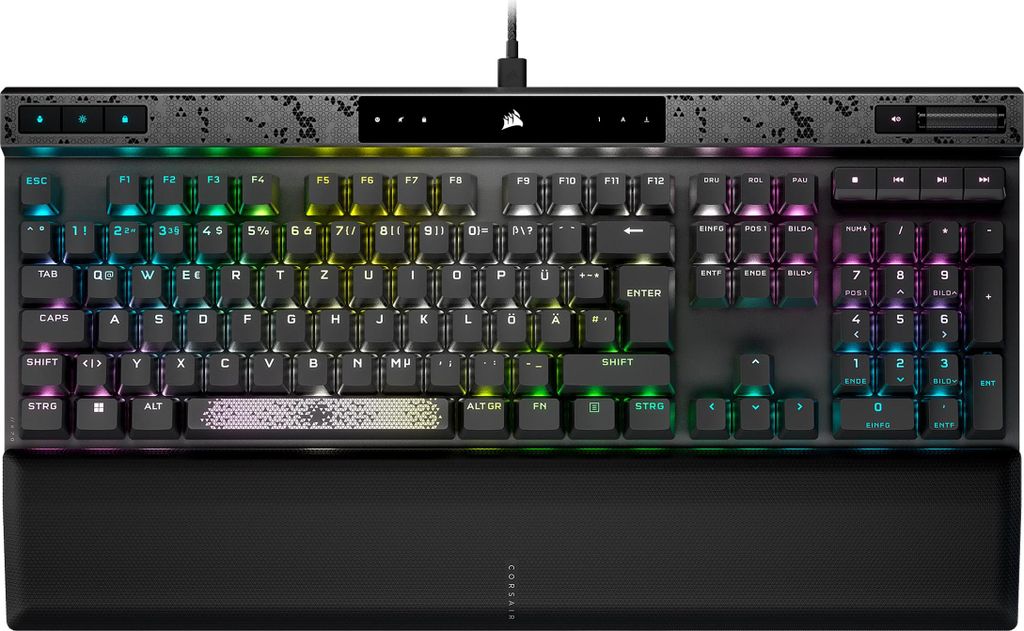 Corsair K70 MAX RGB Gaming-Tastatur mit anpassbaren MGX-Schaltern