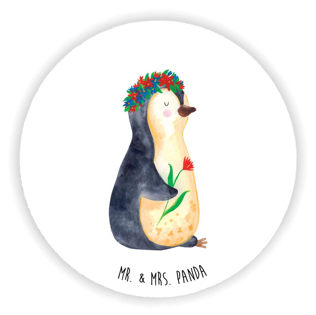 Mr. & Mrs. Panda magnet Pinguin Blumen - Weiß - Geschenk, Ziele, Wunderschön, für kühlschrank, pinnwand, Liebeskummer, pinwand, Geschenkidee, W...