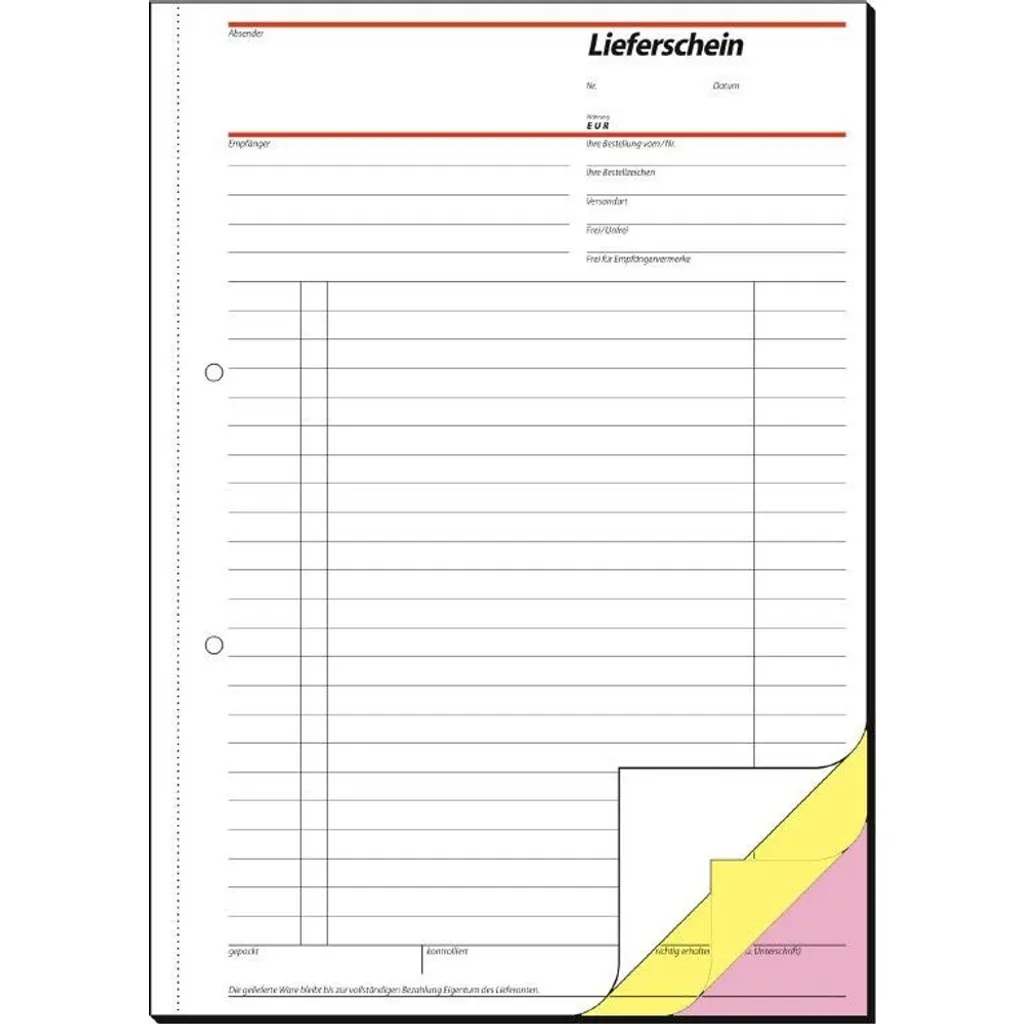 Sigel SD016 Blocco Bolle A4 Eco-Friendly - 3 Copie Autocopianti - 4