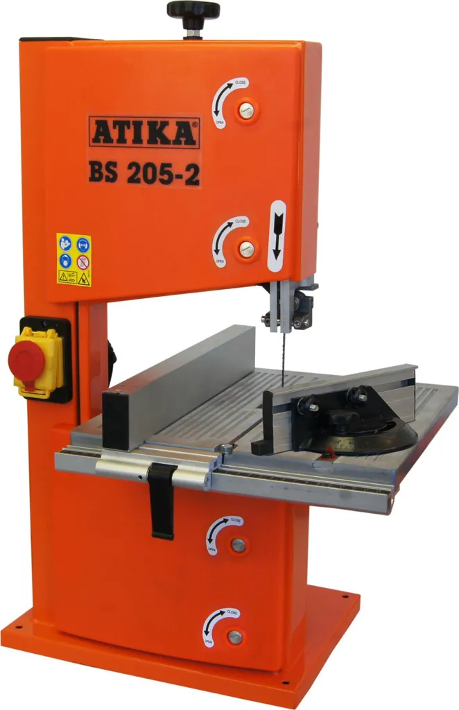 Scie à ruban menuiserie Atika BS205-2 idéale pour coupes précises bois