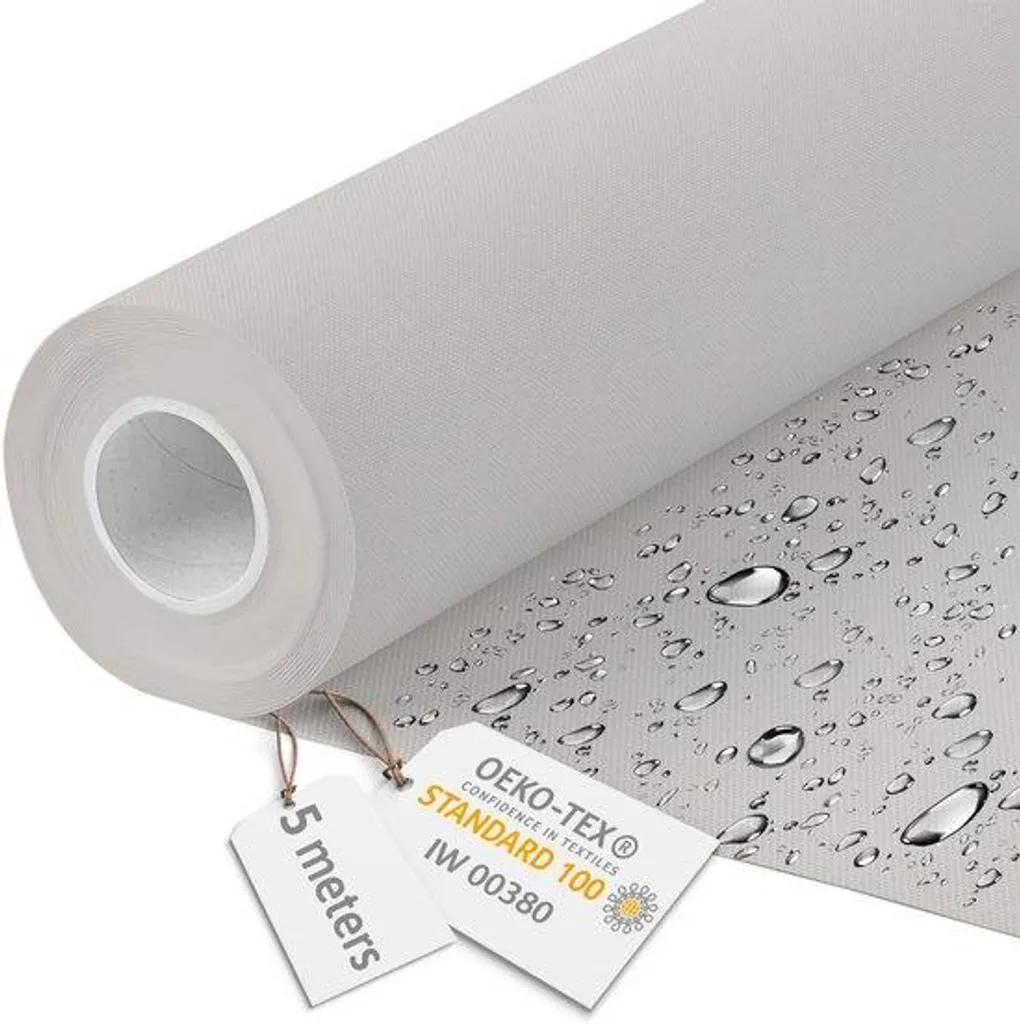 Tissu extérieur étanche gris 160cm 220g/m² - Coupon de 5m pour auvent