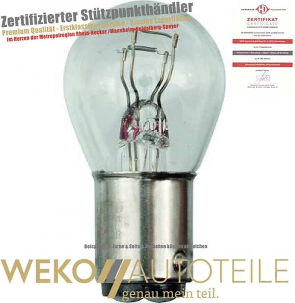 DIEDERICHS LID10129 Glühlampe Brems Schlusslicht