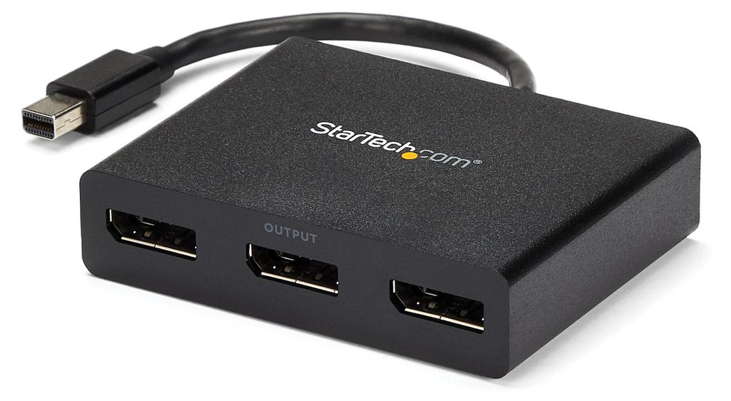 StarTech.com MSTMDP123DP, Mini DisplayPort, 3x DisplayPort, Productafbeelding 