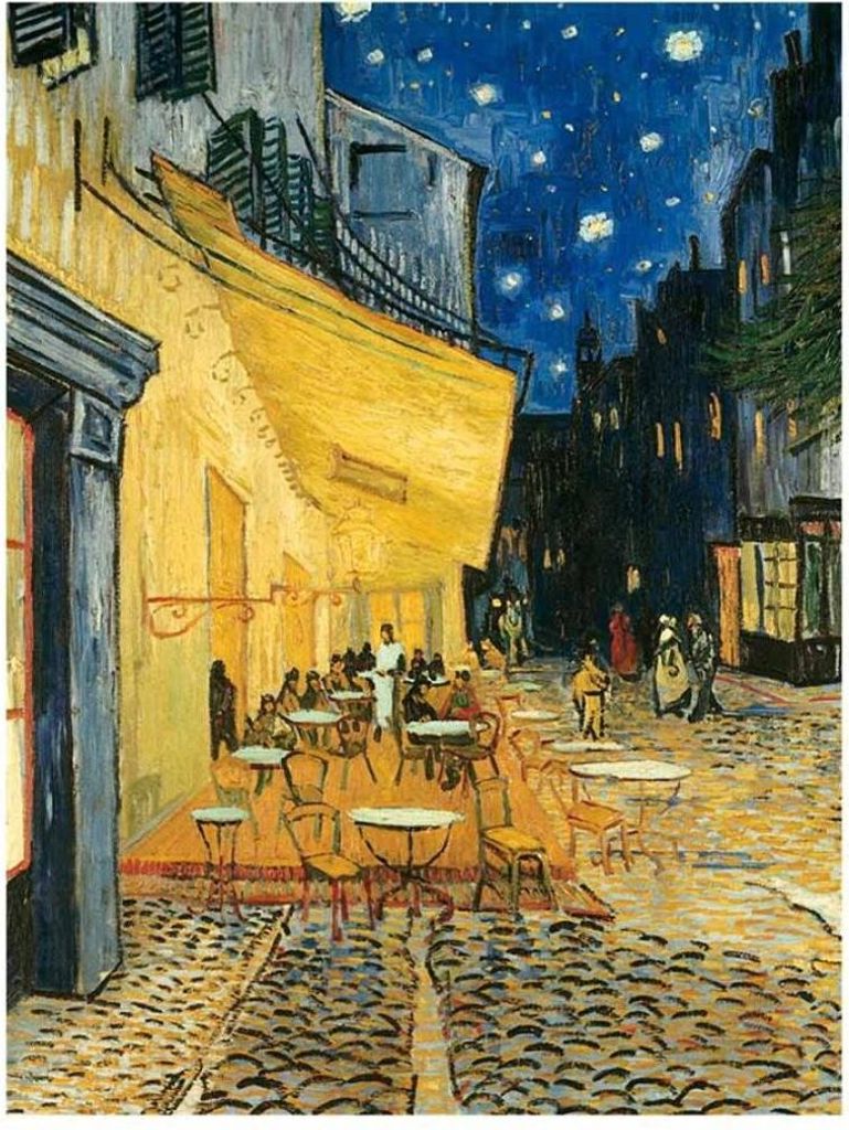 RAVENSBURGER Puzzle Art Collection: Terrasse der Kaverna bei Nacht 1000 dlks