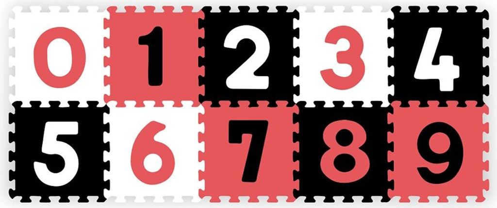BabyOno Schaumstoffpuzzle - Zahlen, 10-teilig, Produktbild 
