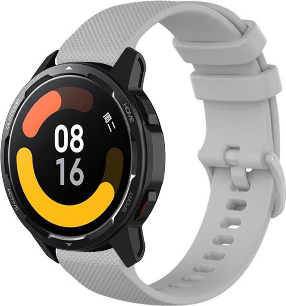 Strap-it Xiaomi Watch S1 Luxus-Silikonarmband (Grau)