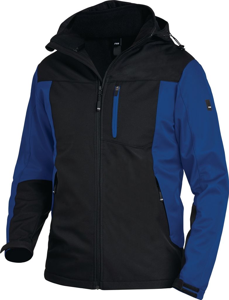 Softshelljacke JANNIK Gr.L royal/schwarz Produktbild 