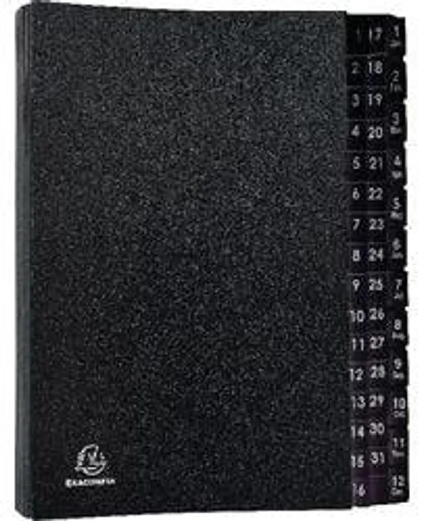 Classeur de Tri A4 Noir Exacompta : Solution 44 Compartiments pour Bureau Rangé - 3