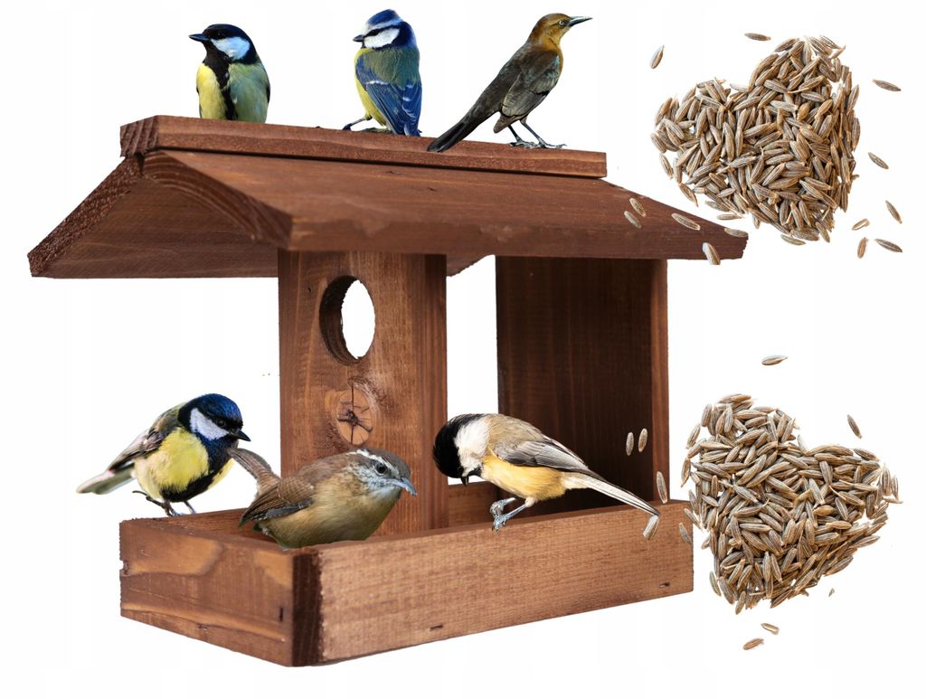 EcoDeco Vogelhaus zum Aufhängen, wetterfestes Produktbild 
