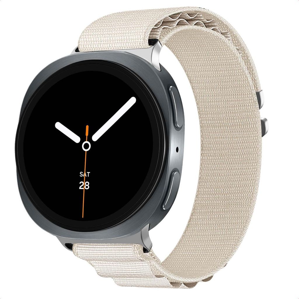 imoshion Nylon Alpine Armband für das Samsung Galaxy Watch 8 (40/44mm) / Classic (46mm) - Weiß