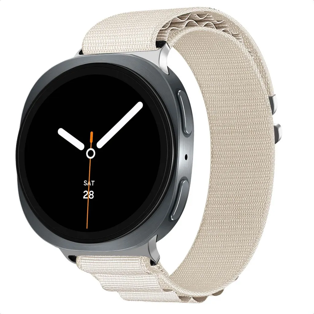 Cinturino Alpine Nylon Bianco per Samsung Galaxy Watch 8 40/44mm