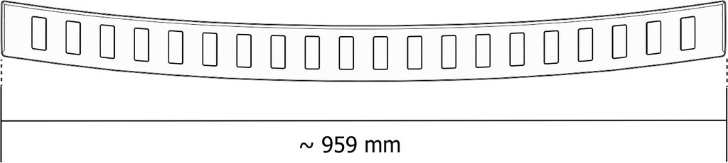 Ladekantenschutz mit Abkantung passend für Mercedes Benz GLC X254 SUV 2022-, Farbe:Silber