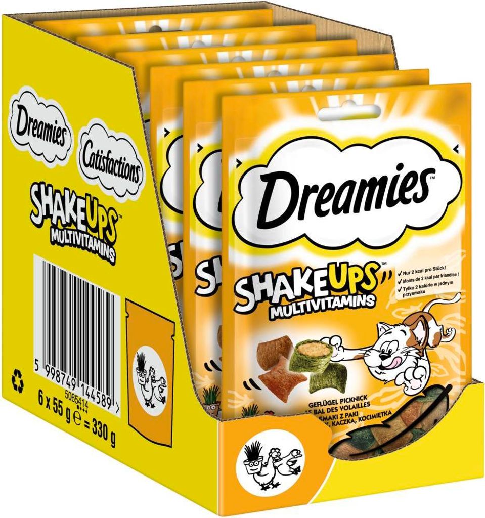 DREAMIES™ SHAKE UPS™ Multivitamins Portionsbeutel Geflügel Produktbild 