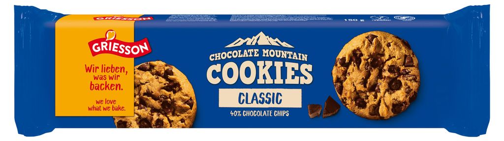 GRIESSON Chocolate Mountain Cookies classic,150g Produktbild 