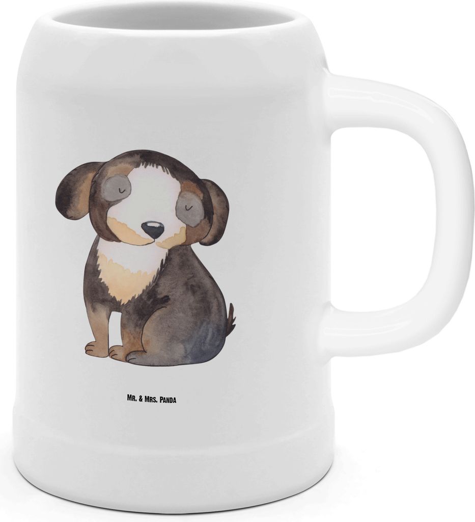 Mr. & Mrs. Panda Humpen Hund Entspannen - Weiß - Geschenk, Produktbild 
