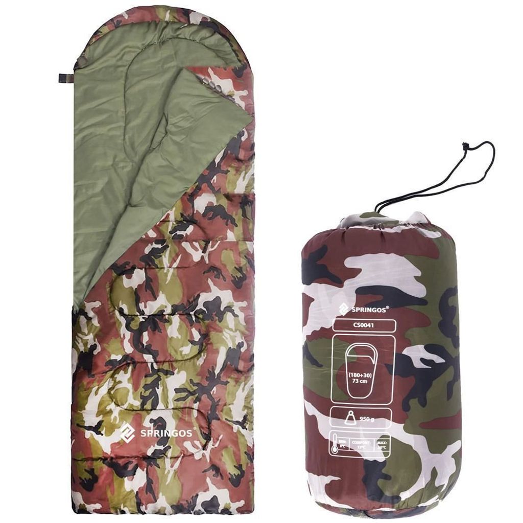 SPRINGOS sacco a pelo piumino 73 x 210 cm incl. sacco a Immagine del prodotto 