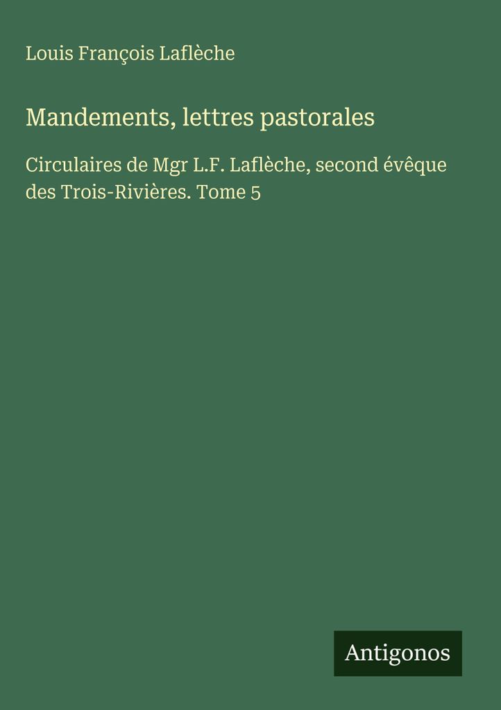 Mandements, lettres pastorales
