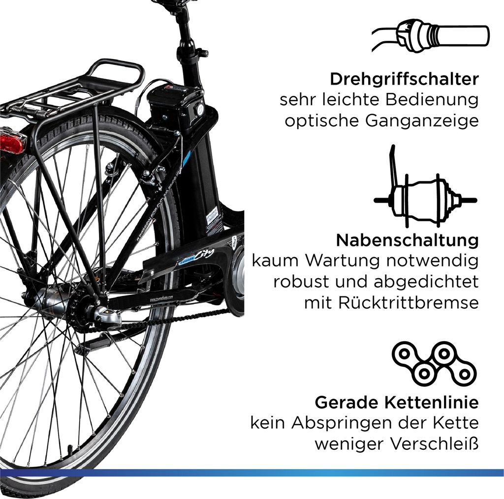 Zündapp Green 2.7 E Bike Damenfahrrad 28 Zoll 150 - 175 cm Produktbild 7