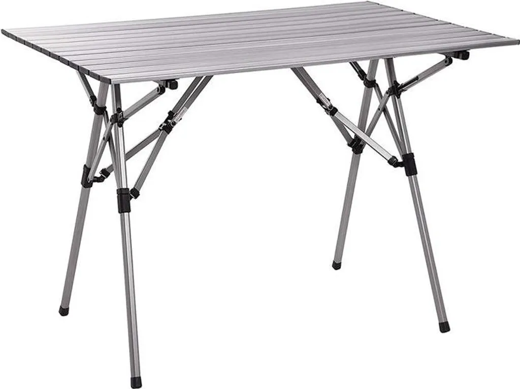 Table pliante avec plateau en bois et pieds réglables pour le balcon