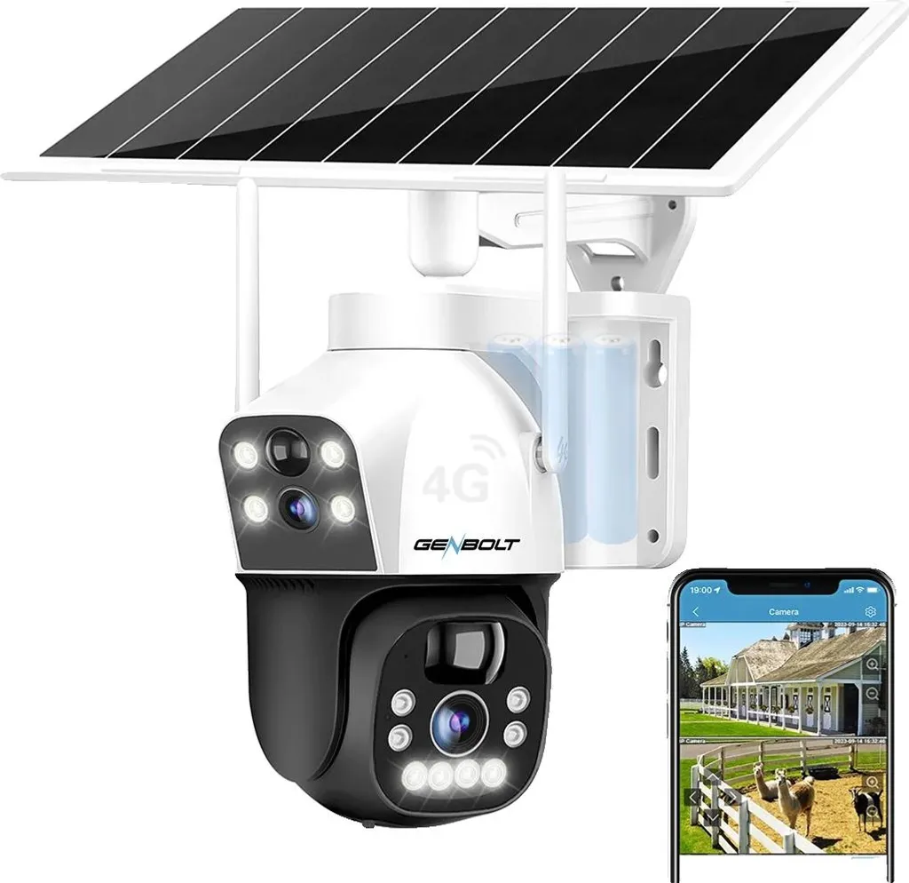 Caméra solaire 4G anti-intrusion : zoom x4 et alerte sur smartphone