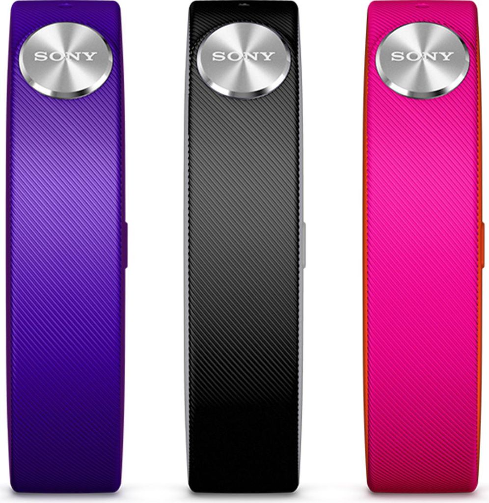 Sony SmartBand SWR110 (mały) 3 sztuki (fioletowy, żółty, Zdjęcie produktu 