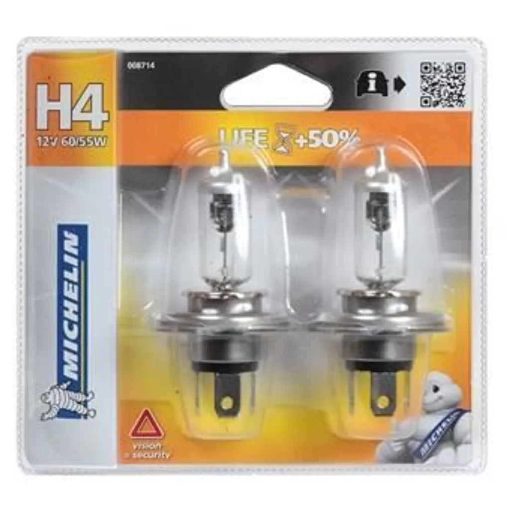 Ampoules H4 Michelin Life +100% : Solution pour Éclairage de Phare Faible