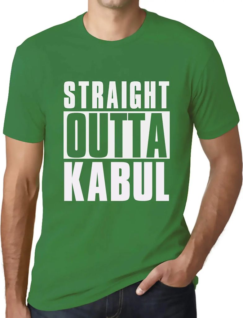 Herren Grafik T-Shirt Direkt aus Kabul – Straight Outta Kabul – Öko-Verantwortlich Vintage Jahrgang Kurzarm Lustige Druck Geburtstag Geschenk ...
