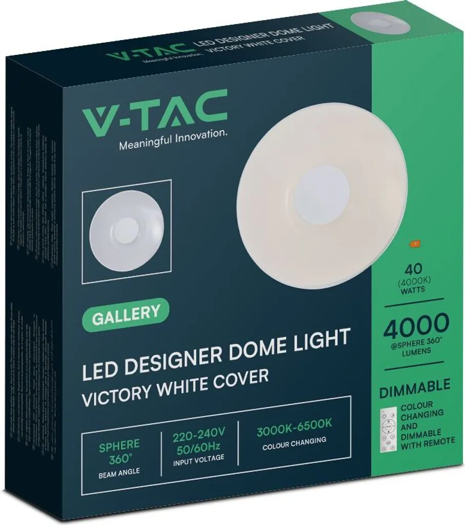 Plafoniera LED, telecomando, cambio colore, D 39 cm - 2